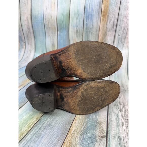 Sanders Boot Makers Vintage Brown Western Cowboy Boots Size 8.5 Brown 90's Tall - Picture 5 of 11